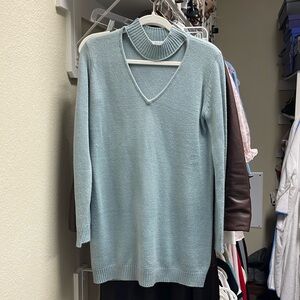 TOBI WOMENS BLUE SWEATER DRESS SZ S